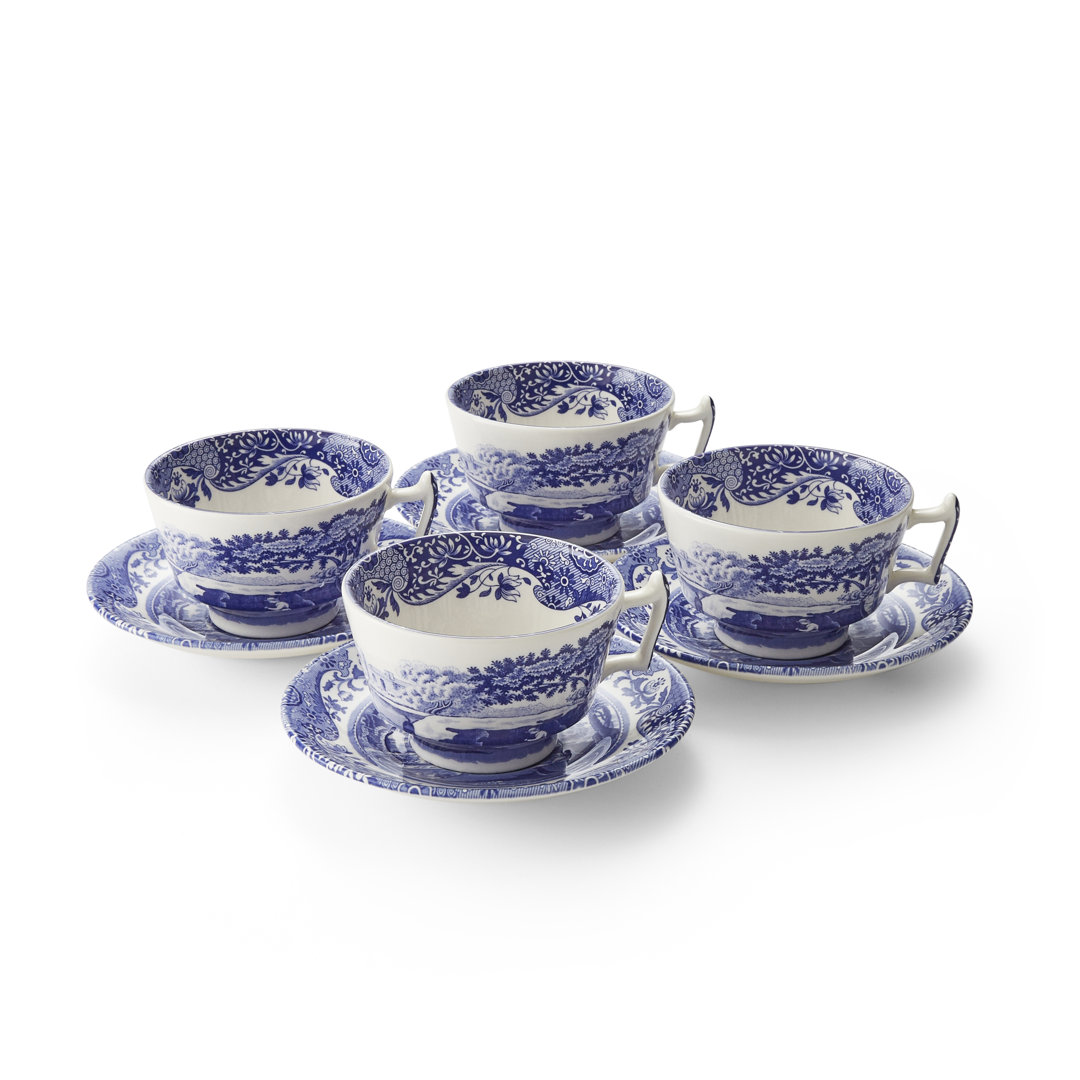 Classic Blue Italian - Teacups & Saucers Blue 200ml